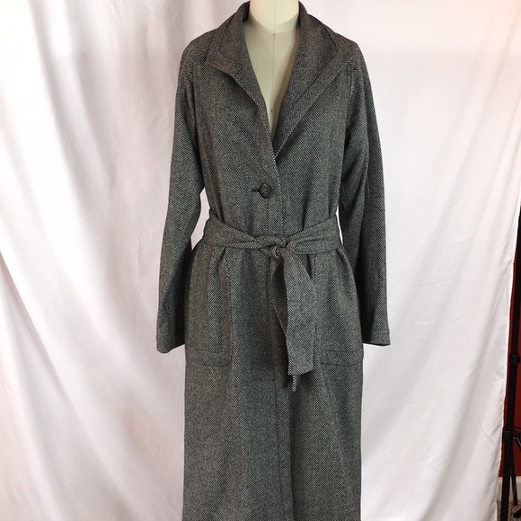 Jones new york collection wool fine check coat